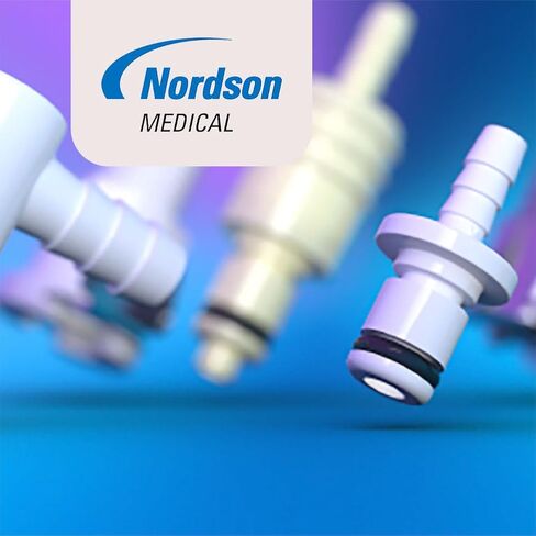 Nordson MEDICAL LinkTech 20AC موصل ذكر مستقيم مع خرطوم بارب، غير صمام، أسيتال طبيعي، بونا N، مقاوم للمواد الكيميائية (1/4 بوصة HB ذكر مستقيم، غير صمام) 20AC-PB2-04 in Kuwait