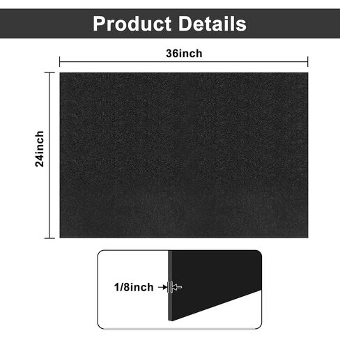 36 x 24 x 1/8 Inch ABS Plastic Sheets: Black Flexible & Moldable Thermoplastic Board, ABS Panels for DIY Crafts or Home Decor or 3D Art in Kuwait