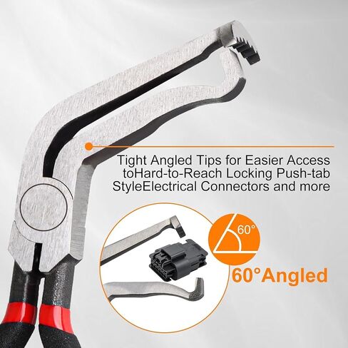 3PCS Electrical Disconnect Pliers, Electrical Connector Separator, Fuel Line Petrol Clip Pliers, Automotive Disconnect Tools for Air Flow Sensors Fuel Injectors Hose Spark Plug in Saudi Arabia