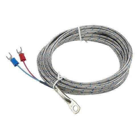 J Type 4m Multi Cores Metal Screening Cable 5mm Diameter Hole Ring Head Thermocouple Temperature Sensor 1Pcs in Kuwait