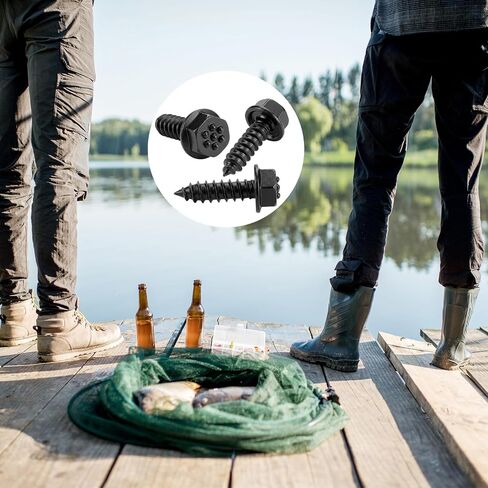 Frienda 20 Pcs Wading Boot Studs Fishing Shoe Screws Hex Head Grip Traction Cleats for Felt Sole Ice Fishing Hiking Outdoor in Kuwait