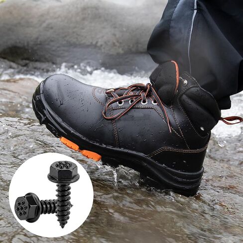 Frienda 20 Pcs Wading Boot Studs Fishing Shoe Screws Hex Head Grip Traction Cleats for Felt Sole Ice Fishing Hiking Outdoor in Kuwait