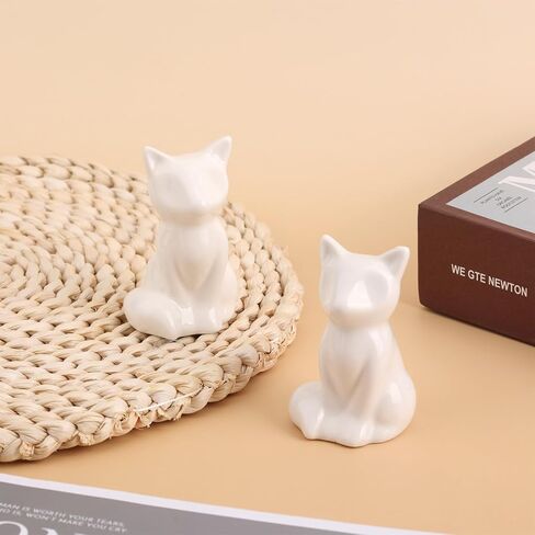 2pcs Ceramic Toilet Bolt Covers, Cute Cat Toilet Bolt Caps Decorative Accessory for Bathroom Decor, Easy to Install in Kuwait