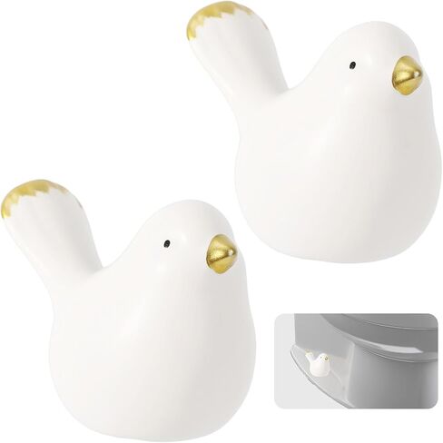 2pcs Ceramic Toilet Bolt Covers, Cute Cat Toilet Bolt Caps Decorative Accessory for Bathroom Decor, Easy to Install in Kuwait