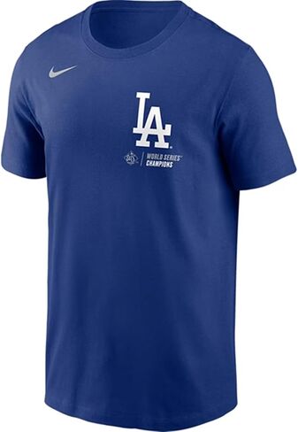 تيشيرت Los Angeles Dodgers 2025 World Series Champions مون شوت قصير الأكمام من نايك للرجال in Kuwait