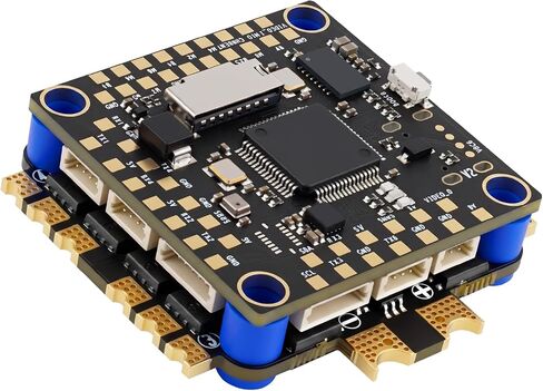 وحدة تحكم الطيران AERO SELFIE F405NC مع مكدس 60A 8 بت ESC 30x30: يدعم 2-6S LiPo، Dual IMU42688، Barometer/DPS310، لواجهة O3 O4 AIR المتوافقة مع Betaflight، INAV، Ardupilot لـ FPV وطائرات السباق بدون طيار in Kuwait
