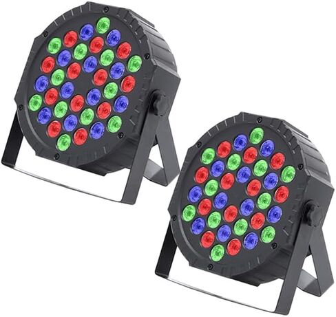 36W LED Par Light المرحلة الخفيفة حبالي RGB 36W مع التحكم الصوتي المنشط DJ حفل زفاف (2 حزم) in Kuwait