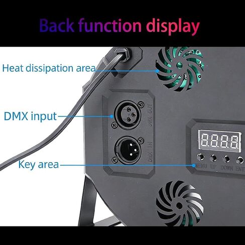 36W LED Par Light المرحلة الخفيفة حبالي RGB 36W مع التحكم الصوتي المنشط DJ حفل زفاف (2 حزم) in Kuwait