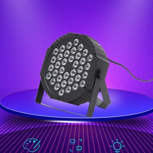 36W LED Par Light المرحلة الخفيفة حبالي RGB 36W مع التحكم الصوتي المنشط DJ حفل زفاف (2 حزم) in Kuwait