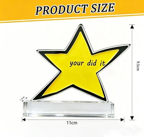 جائزة النجمة المتوجة المضحكة - جائزة You Did It Trophy Meme-Inspired Award، هدايا تخرج مضحكة لزملاء العمل، ديكور مكتب لطيف، هدية عيد ميلاد، هدية تشجيعية، هدايا مضحكة in Kuwait
