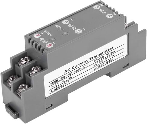 Oumefar AC Current Transducer Transmitter, AntiInterference Medium Voltage Equipment DC 24V Power Supply, 05A Input 05V Output in Kuwait