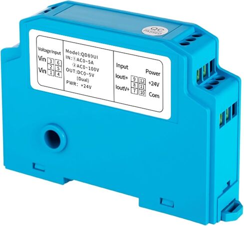 DC24V 0-500V 0-100A الجهد الحالي الارسال 4-20mA 0-10V 0-5V RS485 محول مستشعر التيار المتردد (AC 0-100A-AC 0-200V) in Kuwait