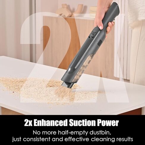 Handheld Vacuum Cordless, Lightweight 1.4lb with Powerful Suction, Charging Dock, Single Touch Empty and Detachable Dust Cup, Portable Mini Car Vac for Home Office and Pet Hair in Kuwait
