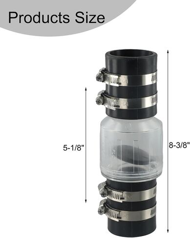 1pc Sump Pump Check Valve 1.5Inch Silent with Spring Loaded Flapper for Backflow Prevention in Kuwait