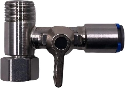 G3/8 "إلى 1/4" SUS304 RO تغذية محول المياه المحملة الكرة صمام صنبور اغلاق تركيب اتصال تصفية in Kuwait