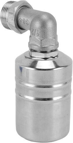 Water Level Control Float Valve with 1/2in Elbow to 3/4in Adapter Stainless Steel Fully Automatic in Kuwait