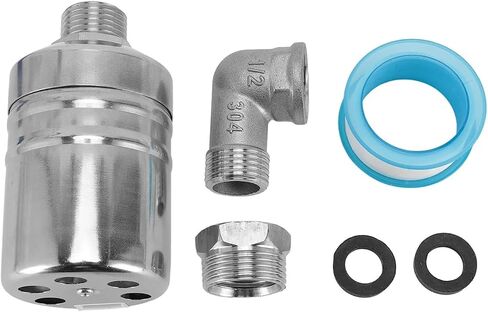 Water Level Control Float Valve with 1/2in Elbow to 3/4in Adapter Stainless Steel Fully Automatic in Kuwait