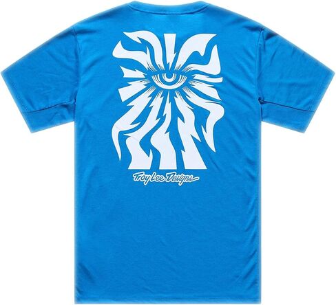 تي شيرت Troy Lee Designs Skyline Ride SS، مقاس One Eye Aero Blue، مقاس متوسط in Kuwait