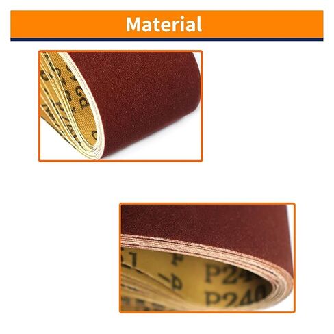 12PCS 457 * 75mm Abrasive Sanding Belts 3"*18" Sander Belt 4 Each of 80/120/150 Mixed Grit for Wood Soft Metal Grinding Polishing in Kuwait