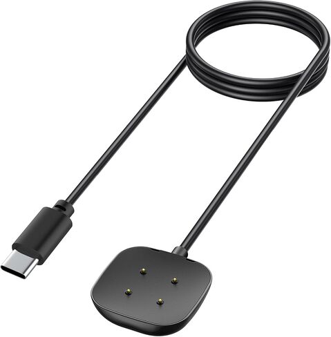 Charger for Fitbit Sense/Sense 2/Versa 3/Versa 4, Replacement Charging Cable Magnetic Dock Stand for Fitbit Sense 1/2, Versa 3/4 Smartwatch (USB Type A) in Kuwait