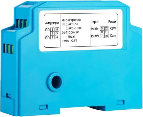 DC24V 0-500 فولت 0-100A الجهد الحالي الارسال 4-20mA 0-10 فولت 0-5 فولت RS485 محول مستشعر التيار المتردد (خارج 2X 0-10 فولت ، التيار المتناوب 0-10A-AC 0-300 فولت) in Kuwait
