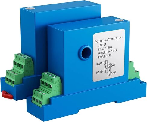 DC Current Transmitter AC DC0-200A Detection 4-20mA 5V 10V RS485 Output 12mm Sensor Transducer(12mm,DC -200-200A-RS485 OUTPUT-DC24V Power Supply) in Kuwait