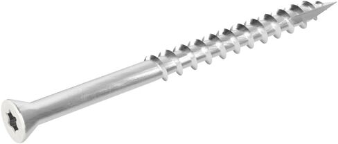 Grip-Rite PrimeGuard Max Deck Screws for Outdoor Projects - Hand Drive Trim Head Wood Screws - T17 Star Drive - 305 Stainless Steel - 7 x 2-1/4" - 1 Lb - MAXS214THW3051 in Kuwait