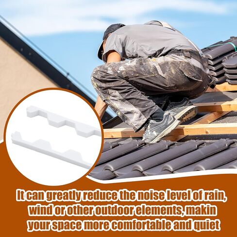 20 Pcs 3ft Long Octagonal Foam Closure Strips for Metal Roofing Standing Seam Low Rib Shallow Wave Panels Seal Ridges Joints Avoid Gaps Wind Water Dust Closed for Roof Maintenance Repair in Kuwait