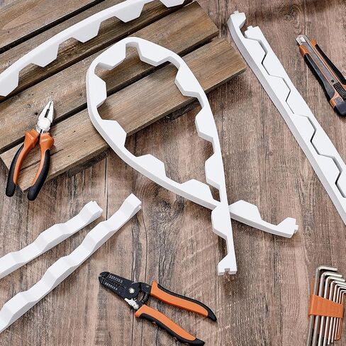 20 Pcs 3ft Long Octagonal Foam Closure Strips for Metal Roofing Standing Seam Low Rib Shallow Wave Panels Seal Ridges Joints Avoid Gaps Wind Water Dust Closed for Roof Maintenance Repair in Kuwait