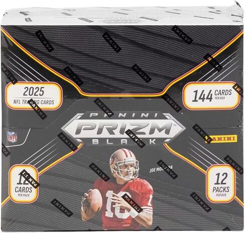 2025 Panini Prizm Black Football Hobby Trading Card Box (3 توقيعات لكل صندوق) in Kuwait