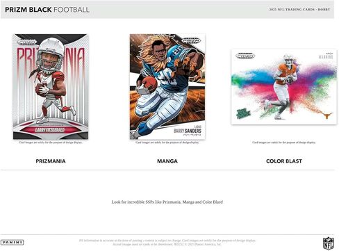 2025 Panini Prizm Black Football Hobby Trading Card Box (3 توقيعات لكل صندوق) in Kuwait