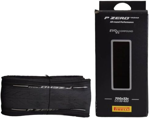 إطار دراجة Pirelli P Zero Road 32-622 (700x32c) - إطار دراجة من النوع الأنبوبي، أداء متين من جميع النواحي، قبضة عالية، إطار فاصل لركوب الدراجات على الطرق - مركب EVO، بناء TechBELT | إطارات الدراجة in Kuwait