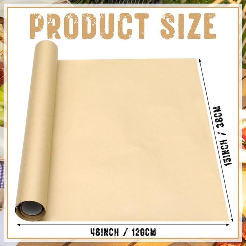 MotiMind 4 Pcs Charcuterie Paper Table Runner 15 x 48 Inches Disposable Kraft Brown Table Runner Butcher Paper Roll for Dining Birthday Party Weddings and Events in Kuwait