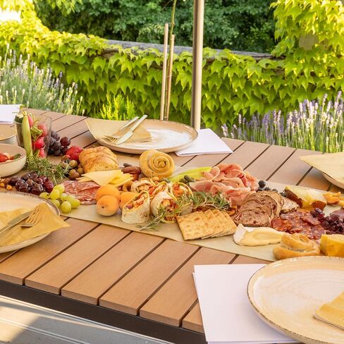 MotiMind 4 Pcs Charcuterie Paper Table Runner 15 x 48 Inches Disposable Kraft Brown Table Runner Butcher Paper Roll for Dining Birthday Party Weddings and Events in Kuwait