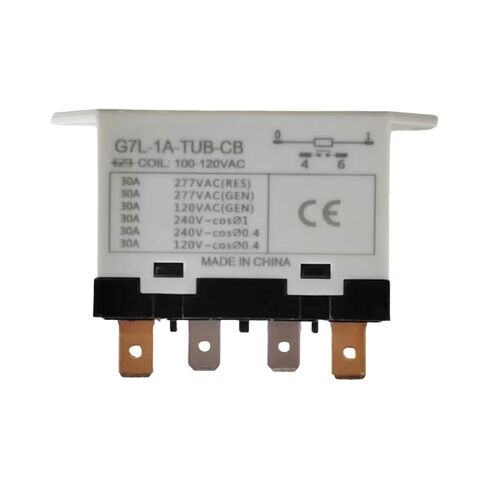 اومرون G7L-1A-TUB-CB-AC100/120 مرحل للأغراض العامة، 30 أمبير 250 فولت SPST-NO، عزل UL فئة B، محطة QuickConnect in Kuwait