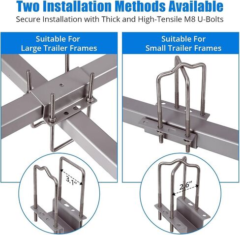 60" Adjustable Boat Trailer Guide Poles with Rustproof Galvanized Steel, Flexible Installation, PVC Pipe Protection, and 62" Height for Easy Loading of Jet Skis, Fishing Boats, and Sailboats in Kuwait