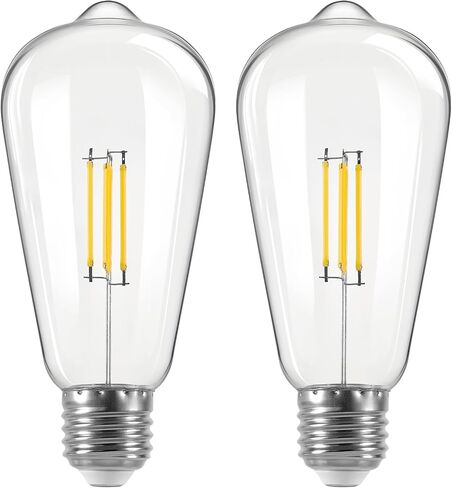 مصابيح LED، 3V 2W الجهد المنخفض DC، 3000K أبيض دافئ E26 لمبة قاعدة لأضواء الحظيرة الشمسية الجدار الشمعدان مصباح خارجي قابل لإعادة الشحن، 2 حزمة in Kuwait