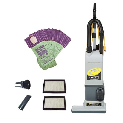 ProTeam ProForce 1500XP and 12 Extra Filter Bags Bagged Dual Motor Upright Vacuum Cleaner with HEPA Media Filtration, Commercial Upright Vacuum with On-Board Tools, Corded in Kuwait