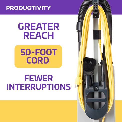 ProTeam ProForce 1500XP and 12 Extra Filter Bags Bagged Dual Motor Upright Vacuum Cleaner with HEPA Media Filtration, Commercial Upright Vacuum with On-Board Tools, Corded in Kuwait