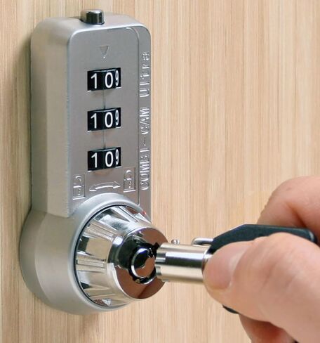 قفل كامة مكون من 3 أقراص مع مفتاح تجاوز MK، 7/8 بوصة in Kuwait