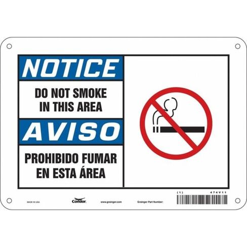Safety Sign,10" W,7" H,0.032" Thickness in Kuwait