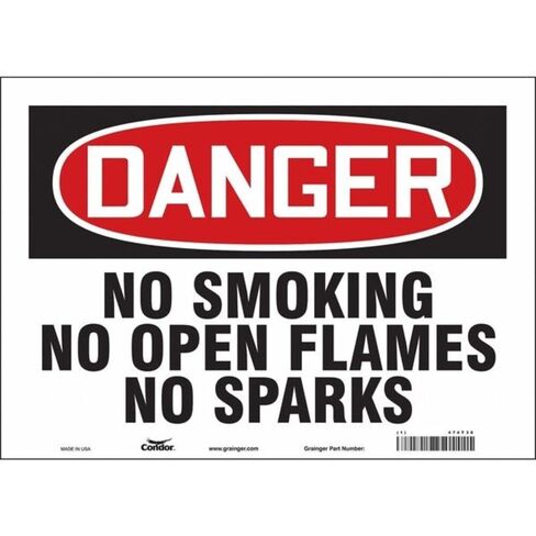 Safety Sign,14" W,10" H,0.004" Thickness in Kuwait