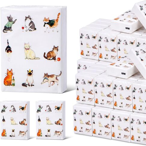 Tinlade 50 Pcs 2026 VBS Church Pocket Tissues Gifts Welcome to Our Church Pocket Tissues Bulk Sunday School Christian Bible Verse Travel Packs 3 Ply Mini Travel Size for Religious Party Favor in Kuwait
