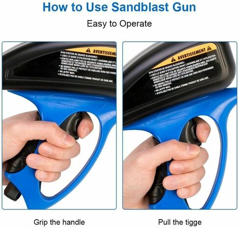 Handheld Antirust Machine Protection Sand Gravity Sandblasting Pneumatic Tool in Kuwait