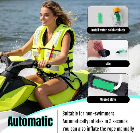 2Pack 24G Co2 Cartridge Cylinder for Life Vest, Accessory for C02 PFD Rearming Kit, for Auto/Manual Inflating Life Jacket, for Adult, Used for Fishing, Surfing, Sea/Ocean Activities in Kuwait