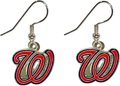 مجموعة أقراط/قلادة من مجموعة Pro Specialities Group MLB Washington Nationals، صغيرة، ألوان الفريق in Kuwait