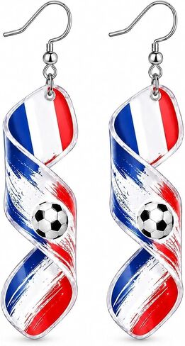 2026 كأس العالم لكرة القدم البضائع الأقراط الولايات المتحدة الأمريكية كندا المكسيك العلم موضوع كرة القدم مروحة استرخى أقراط مجوهرات رياضية هدايا in Kuwait