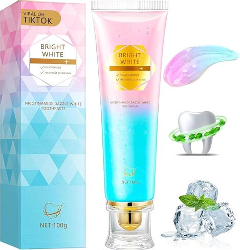 Niacinamide Whitening Toothpaste for Adults, Teeth Whitening Tooth Paste, Brilliant Smile Niacinamide Toothpaste Whiten (3.53oz)- 1 PCS in Kuwait