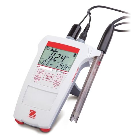 Ohaus ST300 Digital pH Meter for Water, Portable with LCD Display, Quick Calibration, Temperature Measurement, Compact Design for Field and Laboratory Water Testing in Kuwait