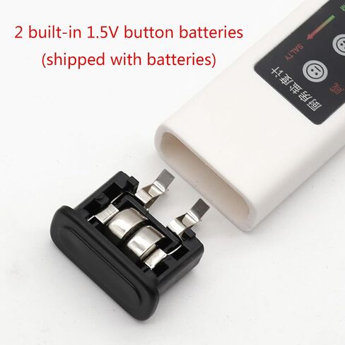 جهاز قياس ملوحة الطعام، جهاز قياس الملوحة الإلكتروني، شاشة LED لقياس الملوحة، مستلزمات المطبخ، الحجم: 155 × 29 × 14 مم تقريبًا in Kuwait